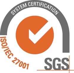 ISO 27001 logo by SGS